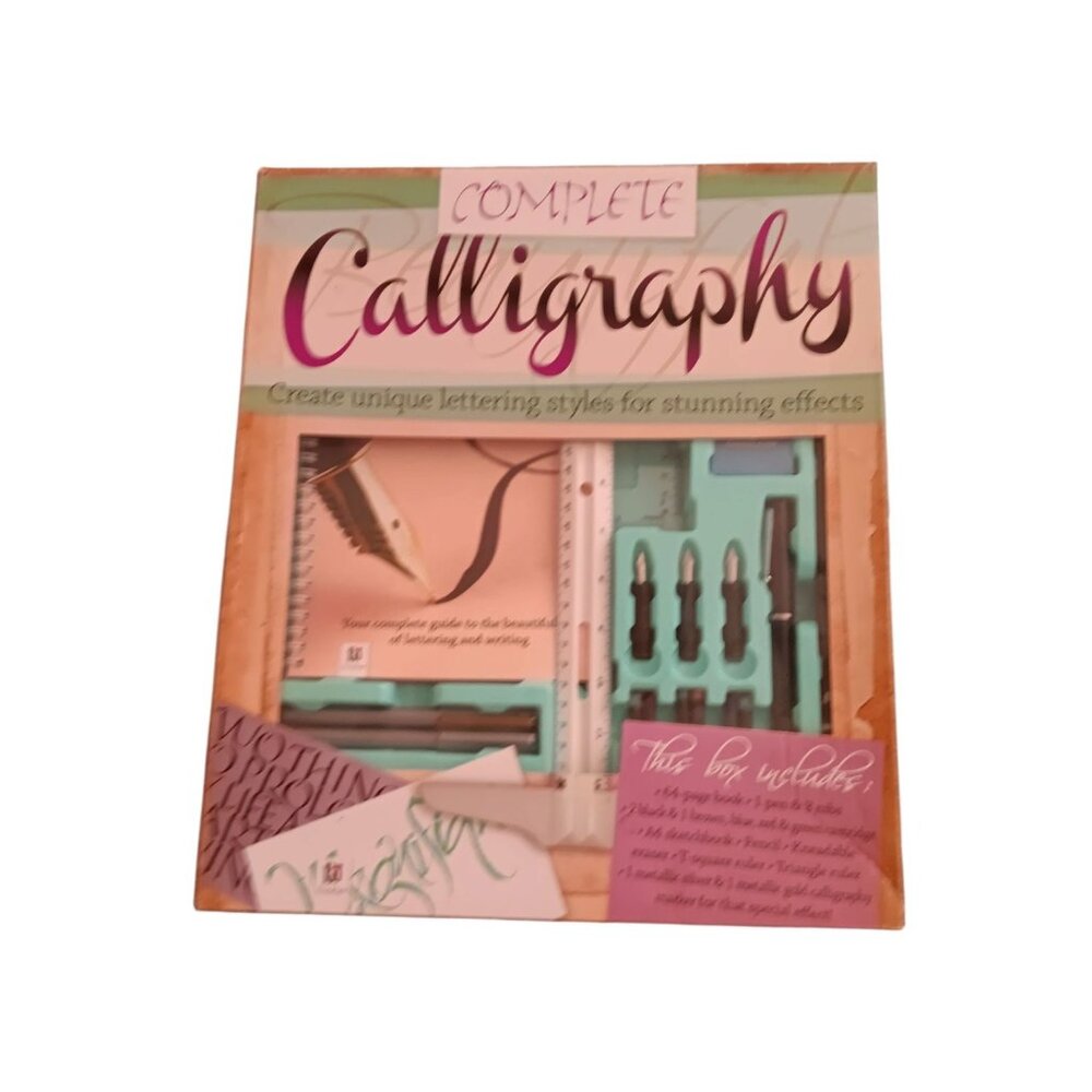 Complete Calligraphy Hinkler 18 piece Art Kit with 64 page Booklet New